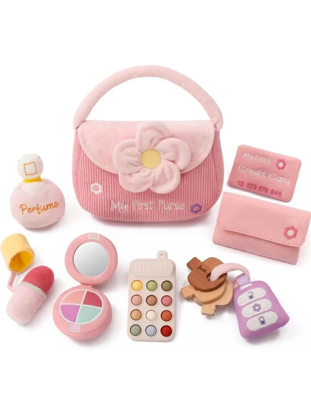 10-Piece Baby Purse Sensory Toy Set for Toddlers & Girls - Fun Developmental